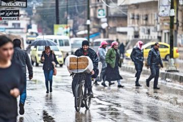 Suasana di timur laut, bandar Qamishli, Syria, selepas ketegangan berlaku melibatkan penunjuk perasaan prorejim (utusan.com.my)