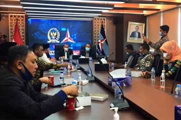 Komisi I DPR Aceh bertemu Fraksi Demokrat DPR-RI (foto: Nukilan)