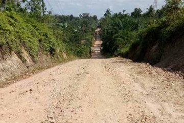 Jalan Lhoksukon arah Buket Hagu, Aceh Utara. (Dok Desa Buket Hagu)