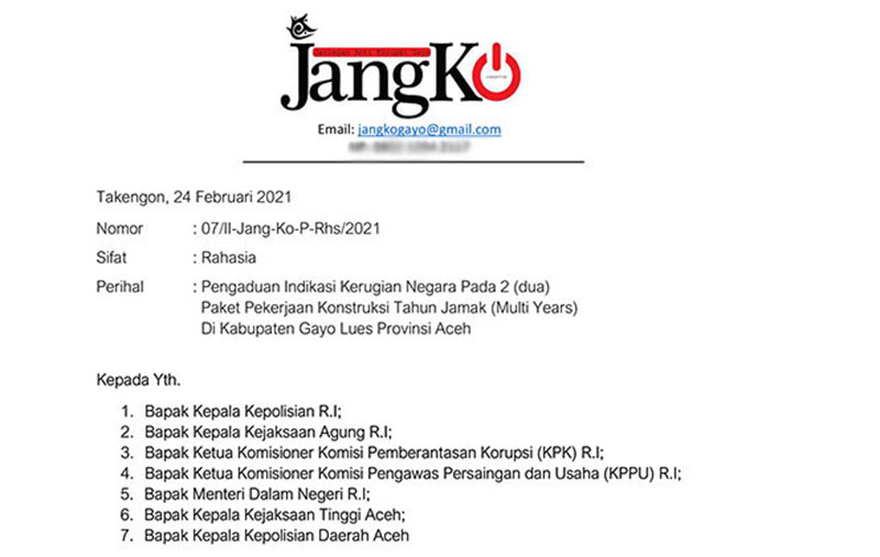 Muatan Lengkap “Laporan Bodong” Multiyears yang Mencatut Nama Jang-Ko