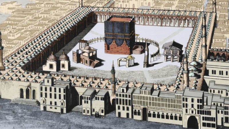 Semula kiblat umat Islam adalah Masjidil Aqsha, kemudian beralih ke Masjidil Haram lewat ayat yang turun pada bulan Sya'ban. Foto ilustrasi