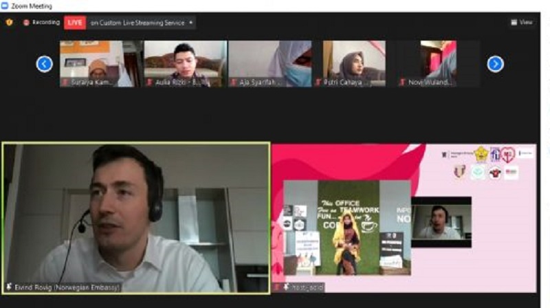 webinar Human Rights Goes to Campus, dengan tema “Generasi Muda Memandang Martabat Manusia dan Keindonesiaan,” Rabu (10/3/2021).