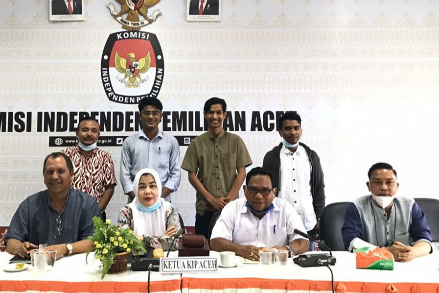 Muda Seudang Lakukan Audiensi dengan KIP Aceh Terkait Kejelasan Pilkada Aceh 2022
