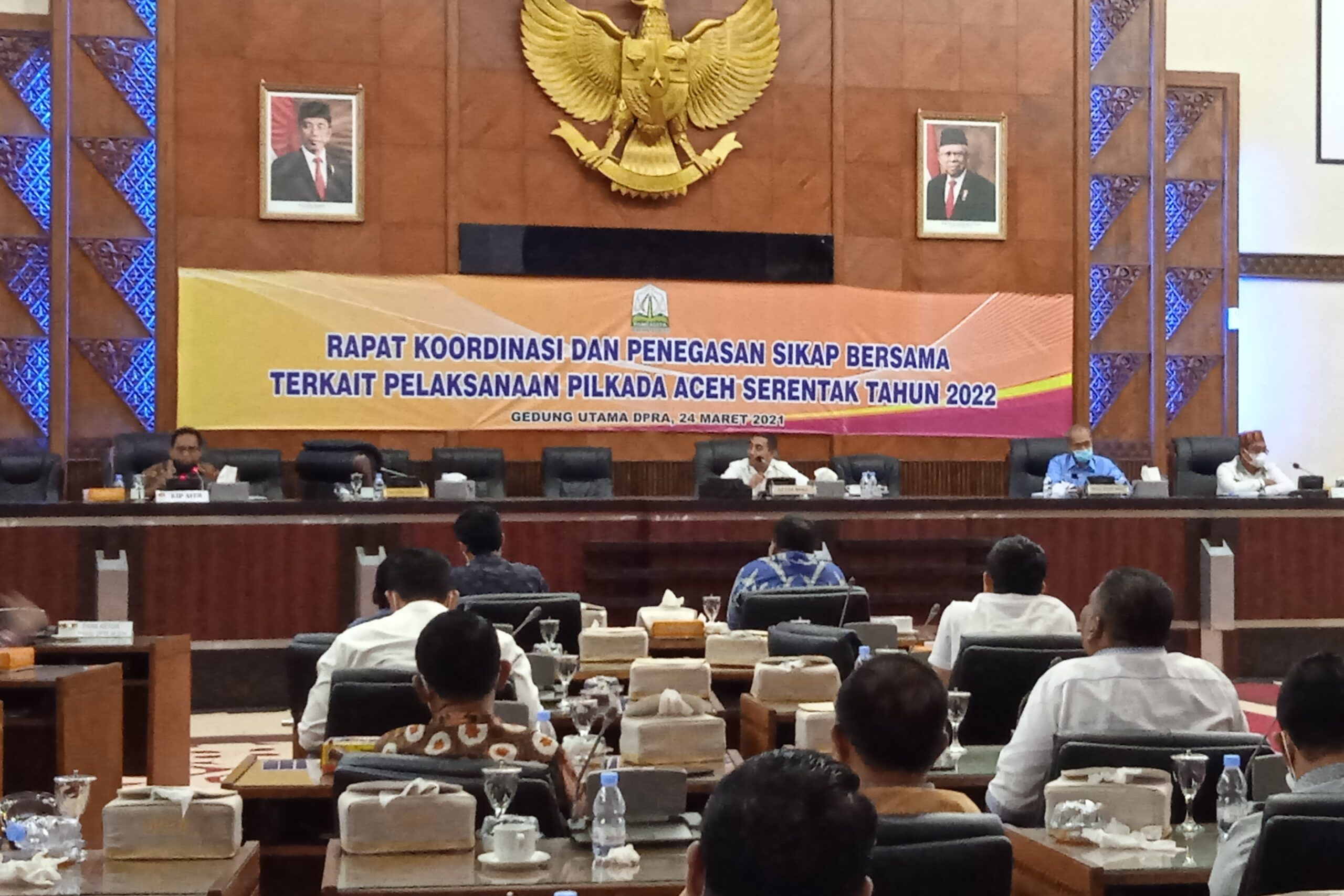 DPRA Rakor Satukan Sikap Jalankan Pilkada Aceh 2022