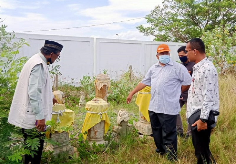 Tim Ombudsman RI Perwakilan Aceh didampingi Masyarakat Peduli Sejarah (Mapesa) melakukan Investigasi di lokasi Instalasi Pengelolaan Air limbah (IPAL) Banda Aceh, Sabtu (27/3/2021).