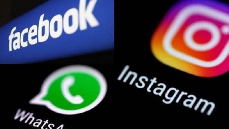 WhatsApp, Instagram dan Facebook. Ilustrasi