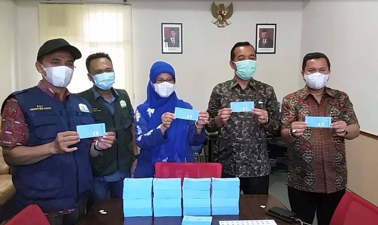 Distanbun Aceh Launching Label Benih Padi Berbarcode