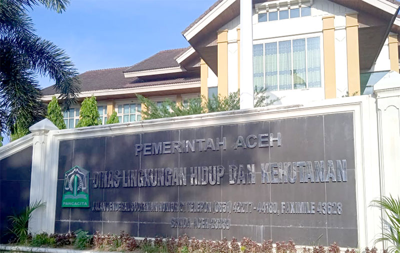 Kantor DLHK Aceh. (Foto: Nukilan)