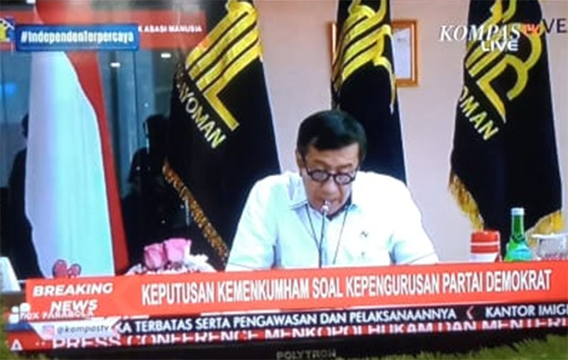 Pemerintah Tolak Hasil KLB Partai Demokrat