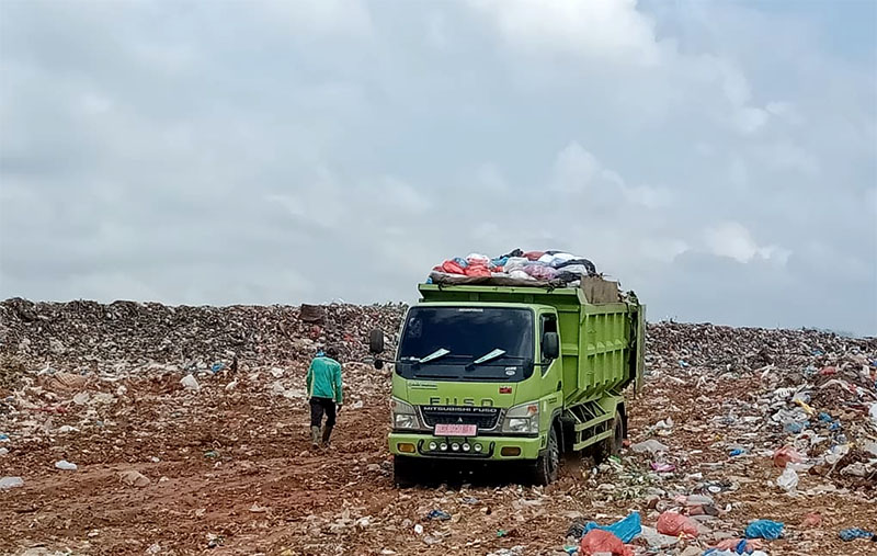 Lokasi pembuangan sampah yang dikelola Balai Penanganan Sampah Regional (BPSR) Dinas Lingkungan Hidup dan Kebersihan (DLHK) Aceh