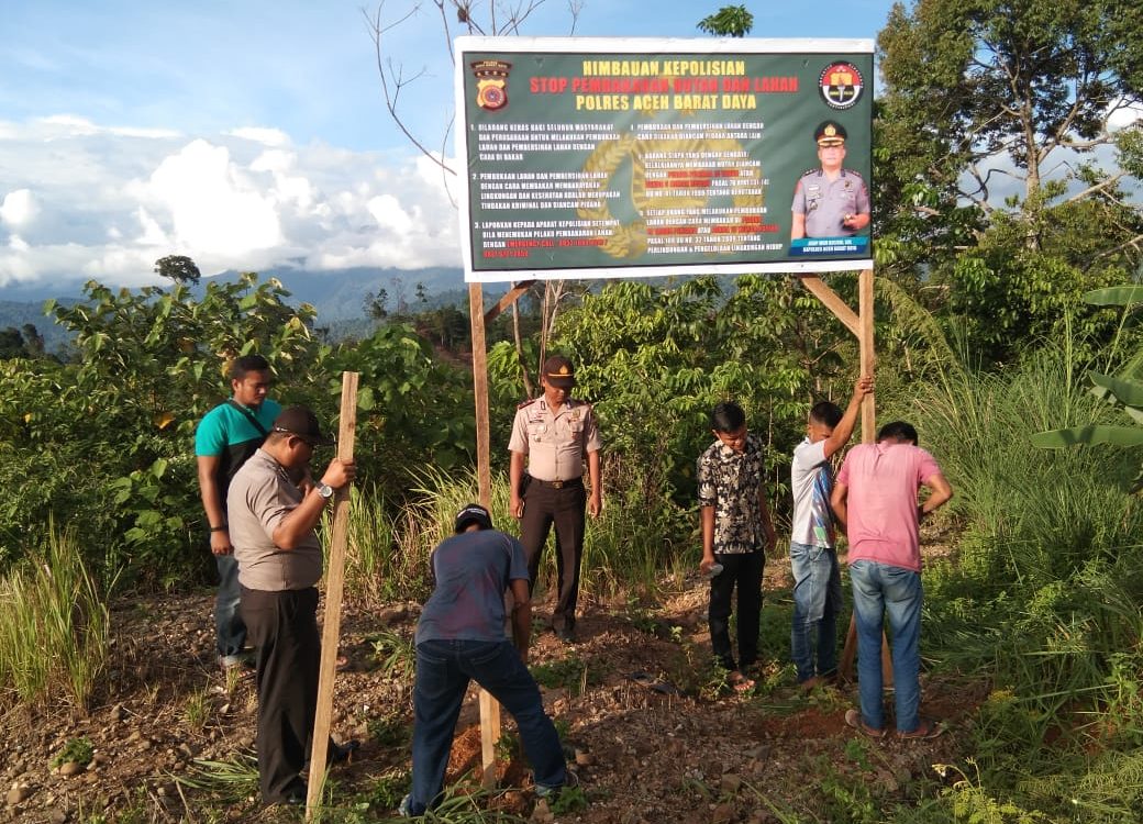 Polisi Himbau Masyarakat Tidak Buka Lahan Dengan Membakar