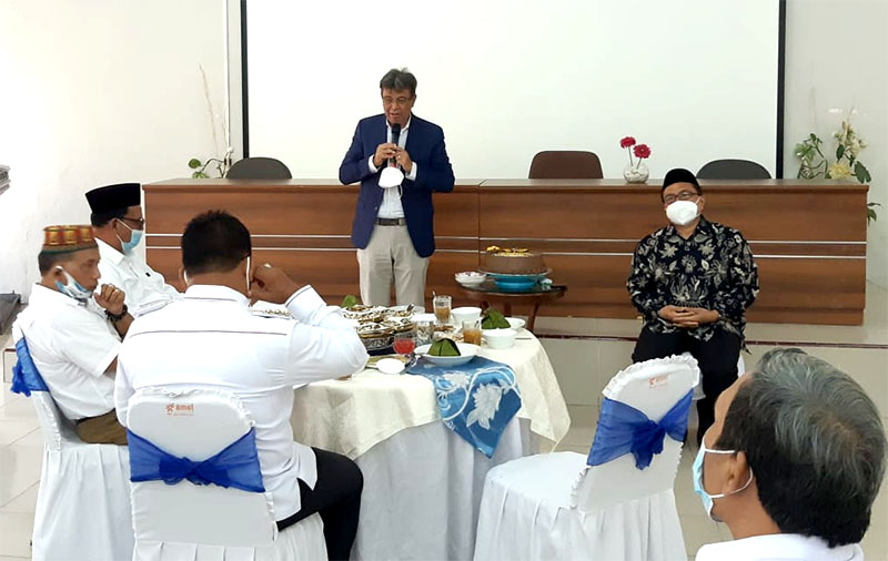 Rektor USK pada Silaturahmi Fakultas Ekonomi USK (Foto: Nukilan.id)