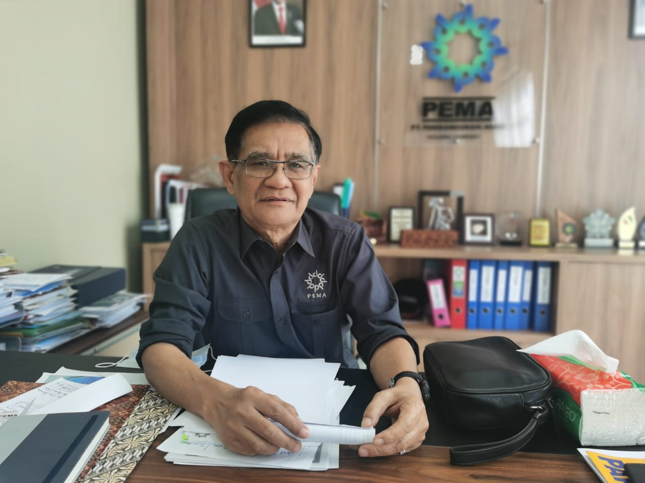 Direktur PT PEMA Zubir Sahim (Foto Dialeksis)