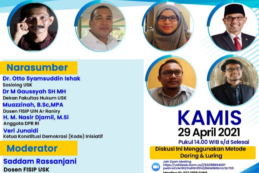 JSI Gelar Diskusi Virtual Tentang Wacana Jabatan Presiden 3 Periode