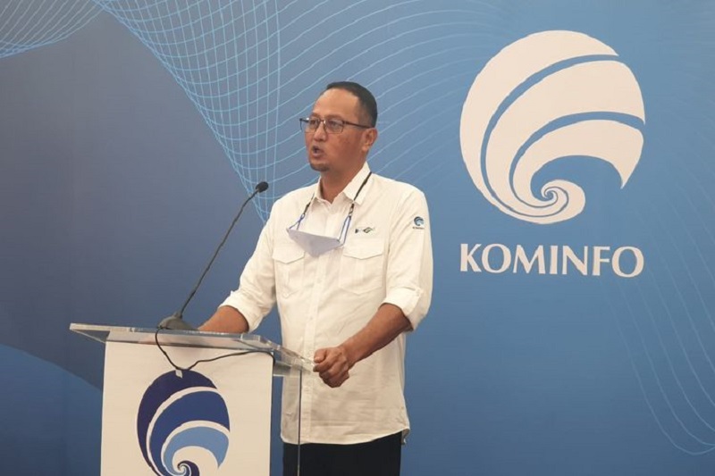Dirjen Aptika Kemenkominfo, Semuel Abrijani Pangerapan.(KOMPAS.com/Wahyunanda Kusuma Pertiwi)