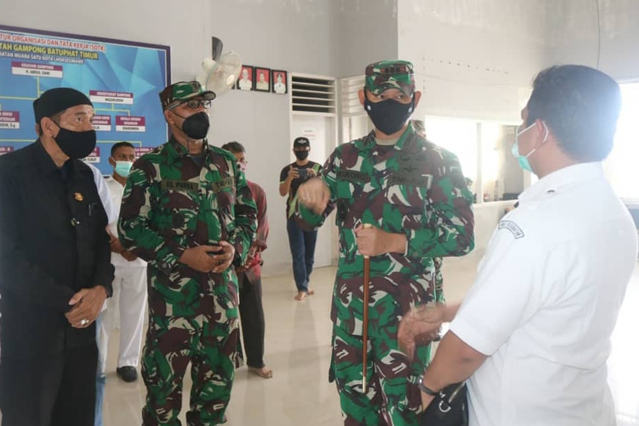 Danrem 011/LW Cek Kesiapan Posko PPKM di Lhokseumawe