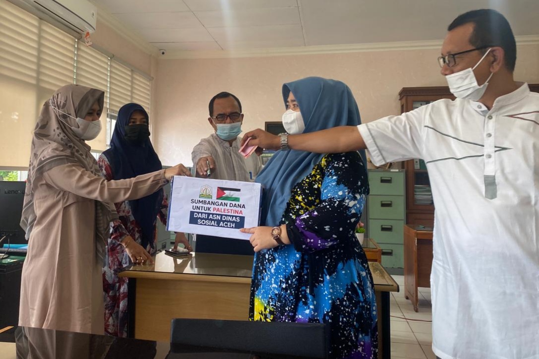 ASN Dinsos Aceh Galang Dana Untuk Palestina