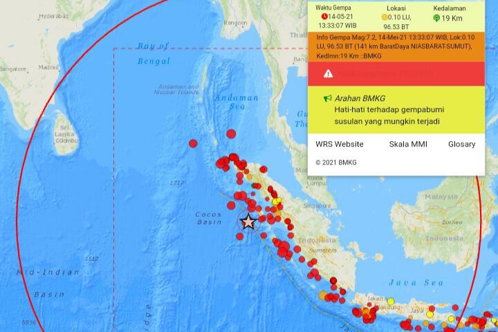 Nias Diguncang Gempa, BPBD: Masyarakat Panik dan Keluar Rumah