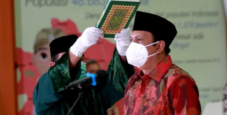 Kepala Badan Pusat Statistik (BPS), Margo Yuwono saat pengambilan sumpah, (Foto: BPS)
