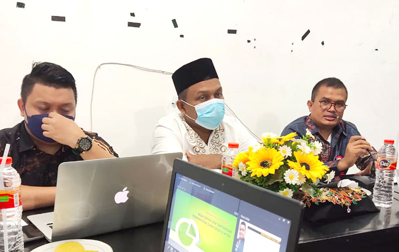 Kasubbid Kewaspadaan Dini, Analisis Evaluasi Informasi dan Kebijakan Strategis Zulkarnain, M. Ec. Dev. (paling kanan). Foto: Nukilan.id
