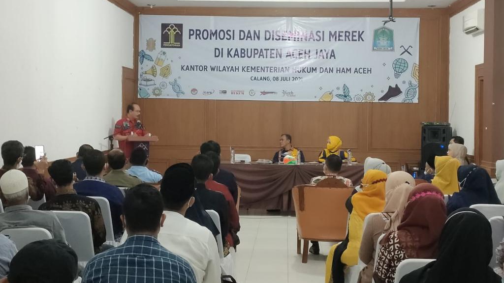 Kanwil Kemenkumham Aceh Gelar Promosi dan Diseminasi Merek di Aceh Jaya