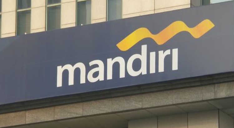 Logo Bank Mandiri di Plaza Mandiri, Jakarta.(KOMPAS.com/SAKINA RAKHMA DIAH SETIAWAN)
