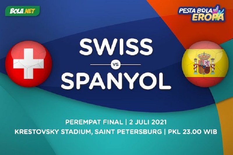 Perempat final Euro 2020, Swiss vs Spanyol (c) Bola.net