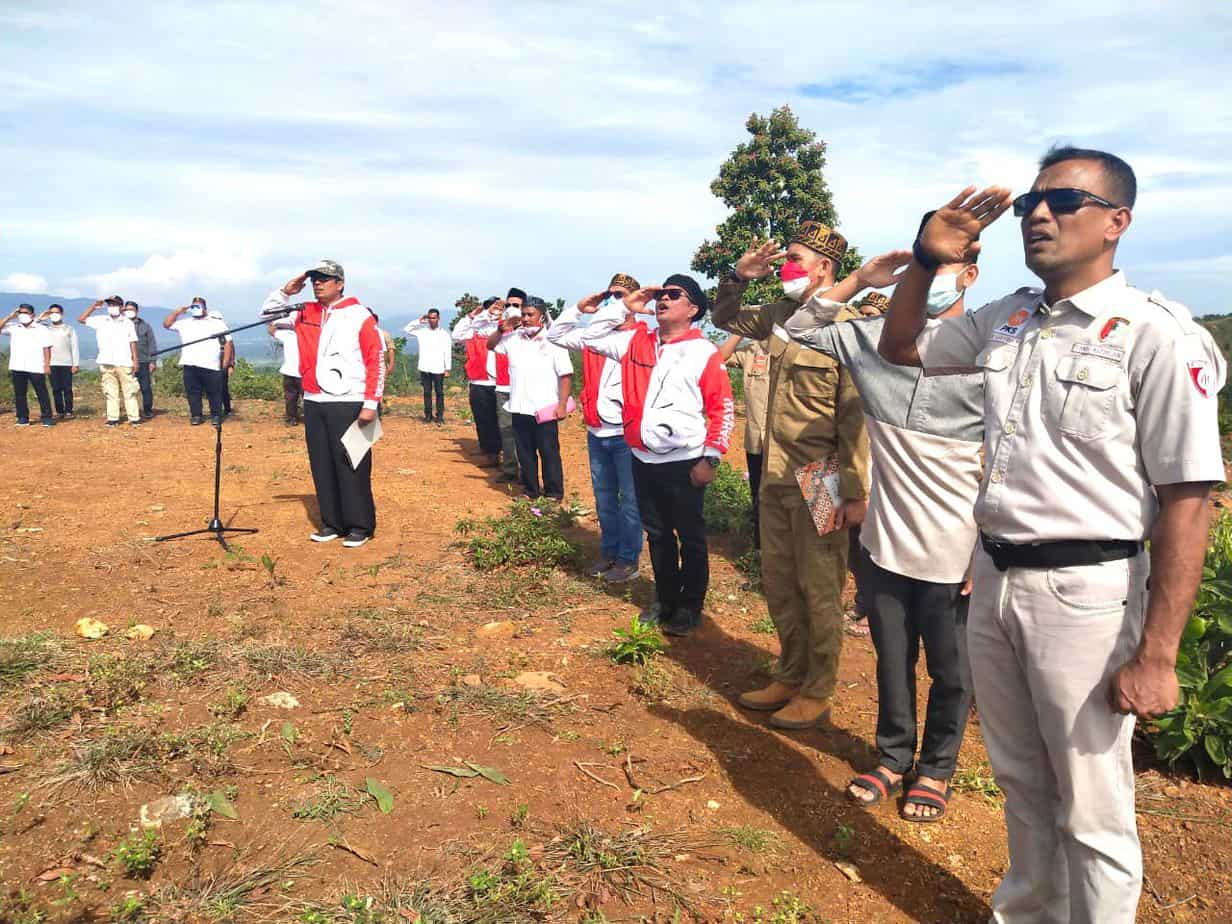 DPW PKS Aceh Peringati Detik-Detik Proklamasi di Puncak Gunung Malahayati