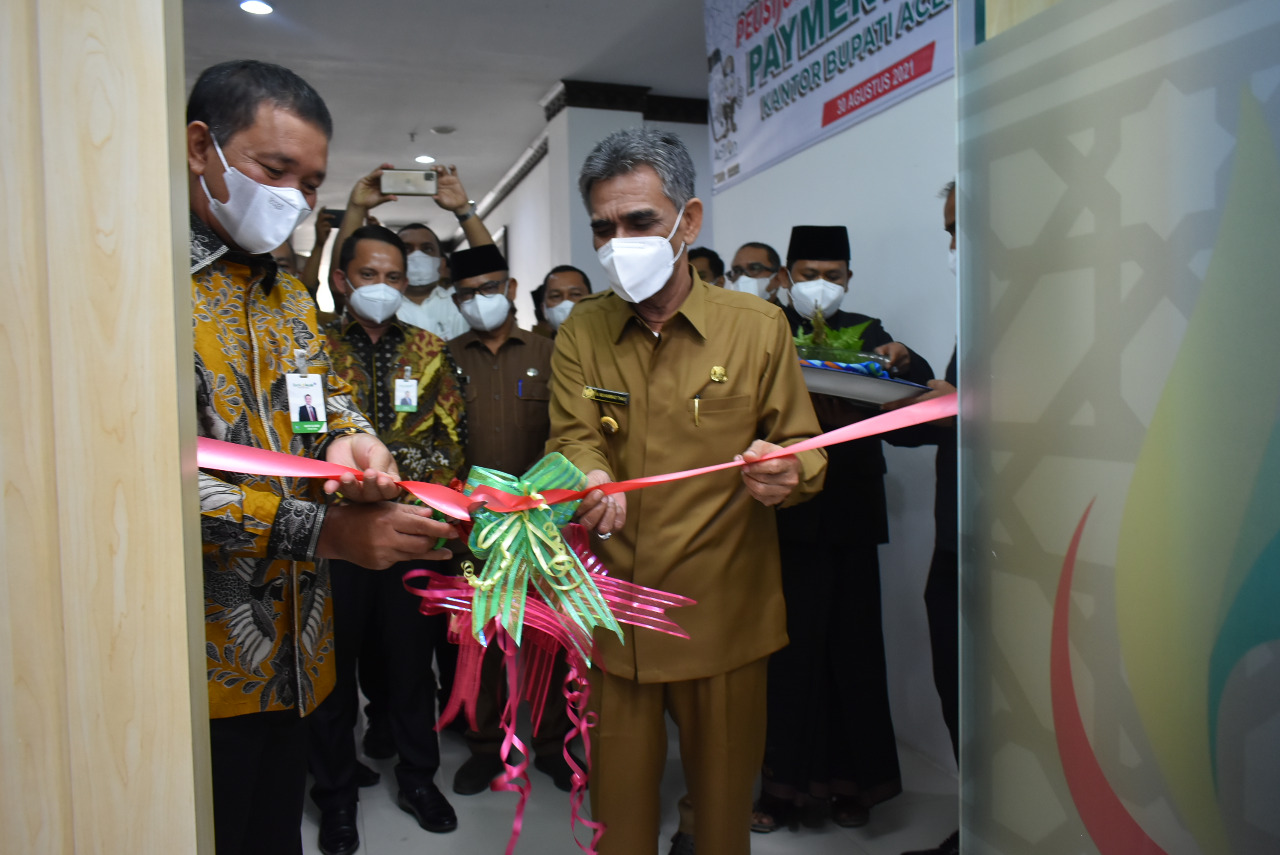 Payment Point Bank Aceh di Kantor Bupati Aceh Utara Beroperasi
