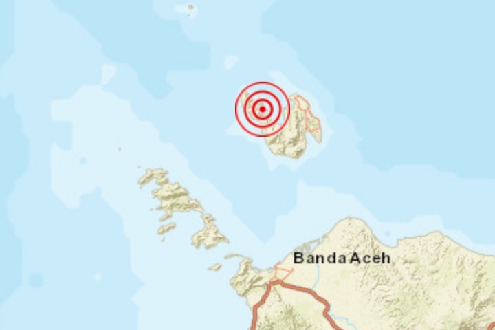 Gempa 2,7 Magnitudo Guncang Kota Sabang