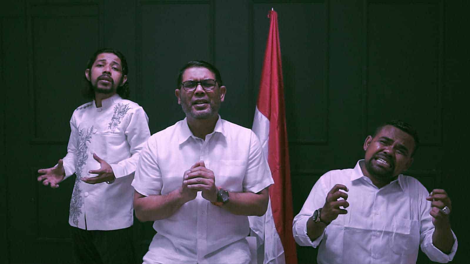 Nazar Shah Alam (Kiri), M. Nasir Djamil (Tengah), Mamunzir alias Bang Gaes (Kanan). Foto: Ist