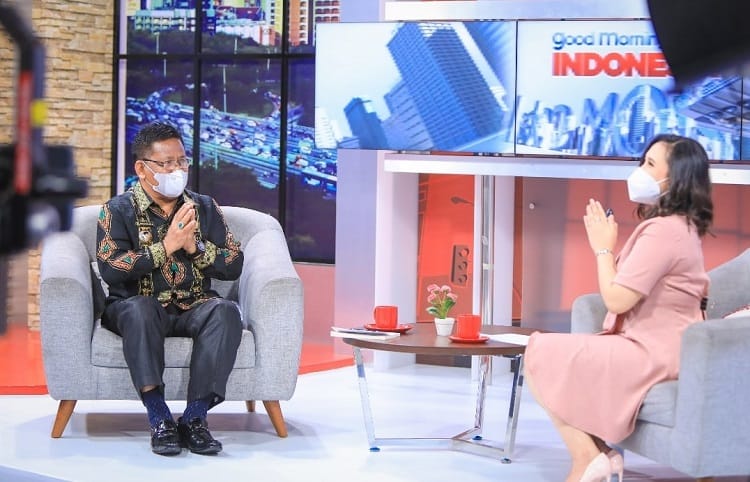 Walikota Banda Aceh, Aminullah Usman saat tampil di acara Good Morning Indonesia MNC News, Jum'at (24/9/2021).