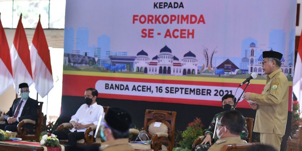 Gubernur Nova Laporkan ke Presiden Tentang Upaya Penanganan Covid di Aceh