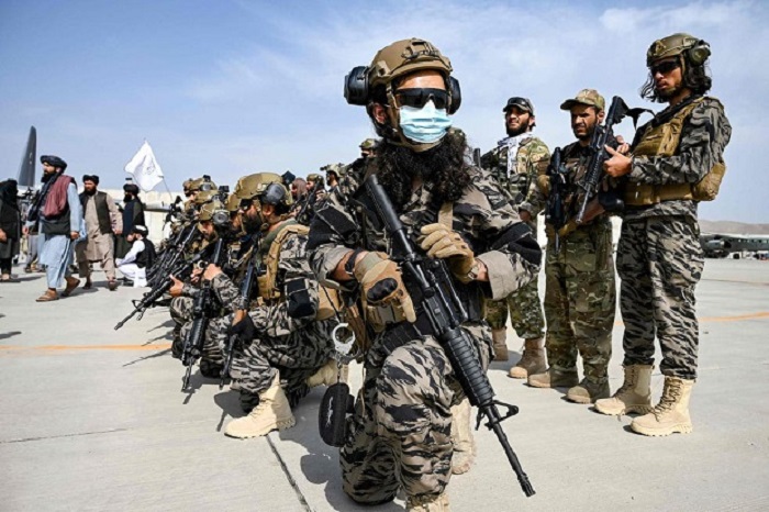 Pasukan khusus Taliban Afghanistan yang diberi nama Pasukan Badri 313. Foto/via The Independent