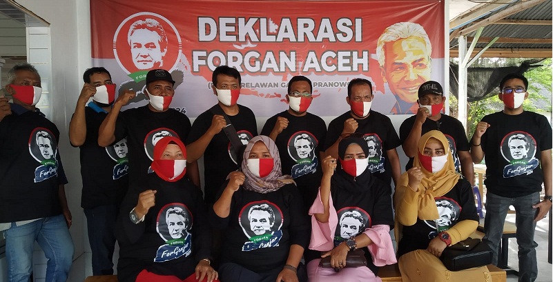 ForGan Aceh Deklarasi Dukung Ganjar di Pilpres 2024