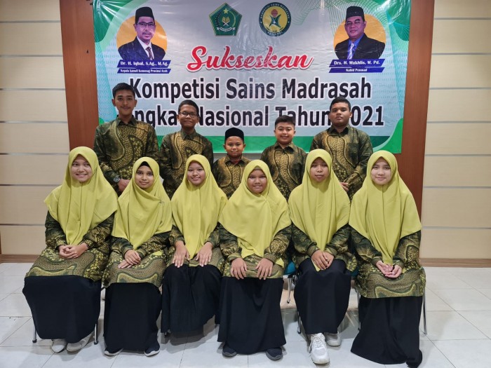 11 Siswa Wakili Aceh pada Kompetisi Sains Madrasah Nasional 2021