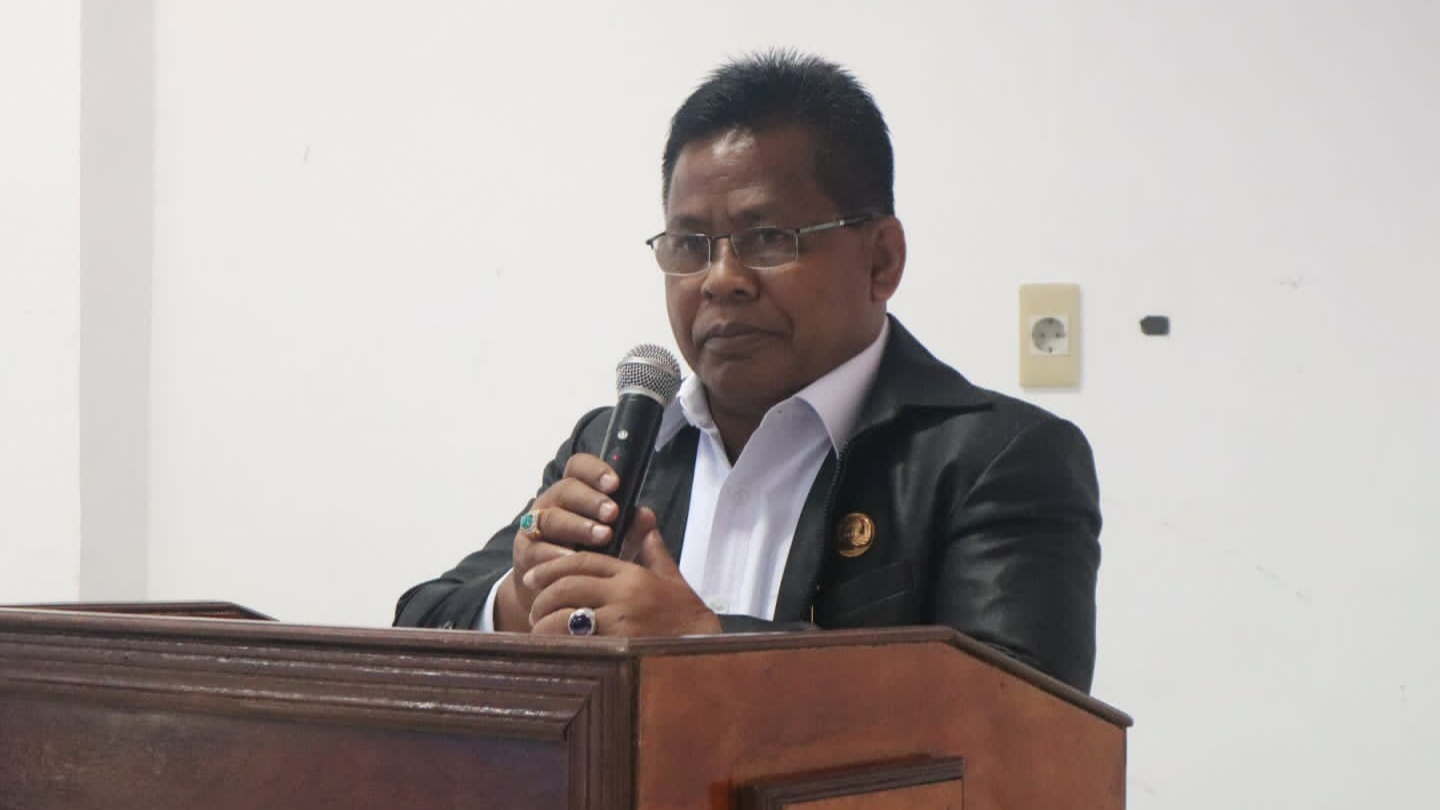 Walikota Banda Aceh, Aminullah Usman saat membuka acara Musyawarah Kota (Muskot) PMI Banda Aceh, Kamis (7/10/2021).