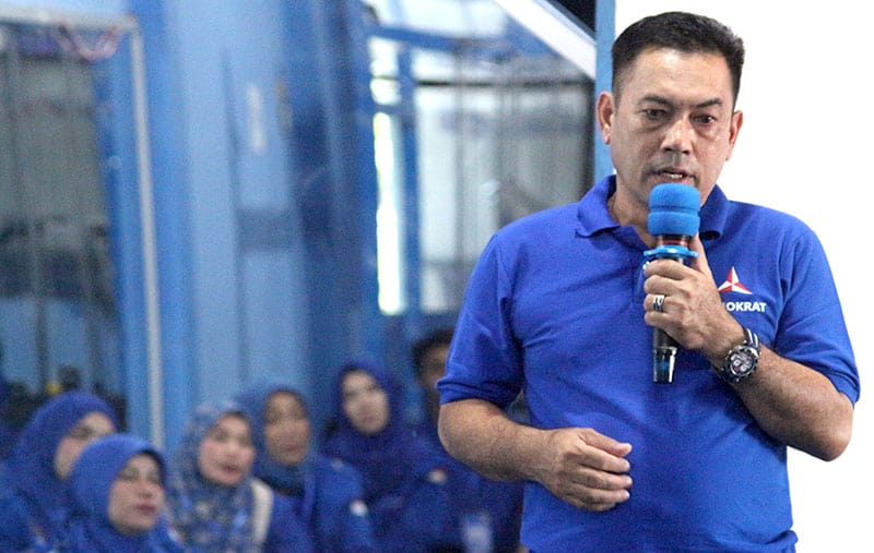 Anggota DPR Aceh dan Ketua DPC Demokrat Aceh Besar HT. Ibrahim. (Foto: Nukilan.id)