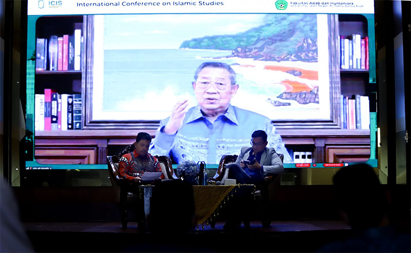 SBY saat menjadi narasumber International Conference on Islamic Studies (ICIS). (Foto: Nukilan.id)