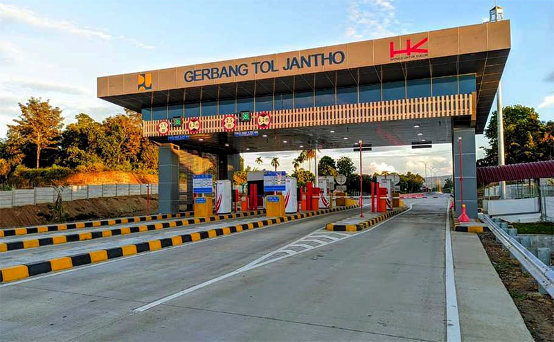 Pintu tol Jantho. (Foto: Beritasatu)
