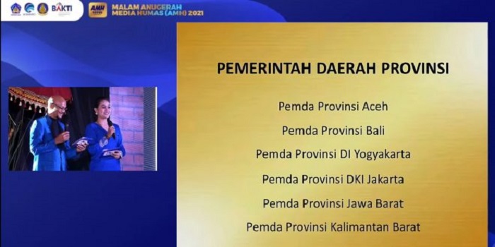 Malam Anugerah Media Humas (AMH) 2021 [Sumber: Tangkapan Layar Youtube Kemkominfo TV]