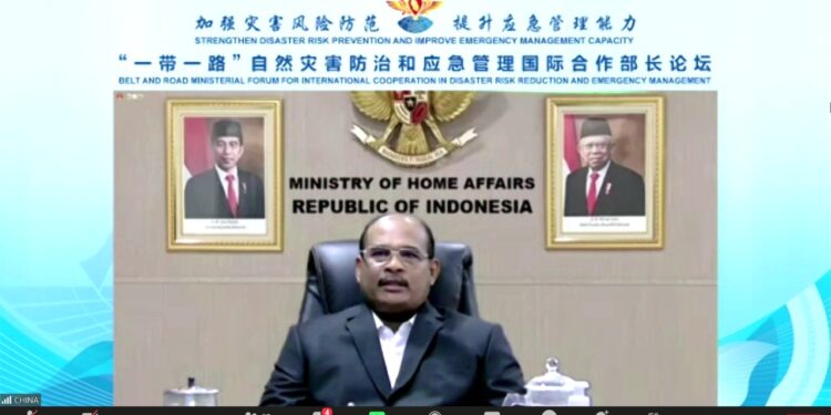 Dirjen Bina Adwil Sampaikan Upaya Indonesia Turunkan Risiko Bencana di Forum Internasional