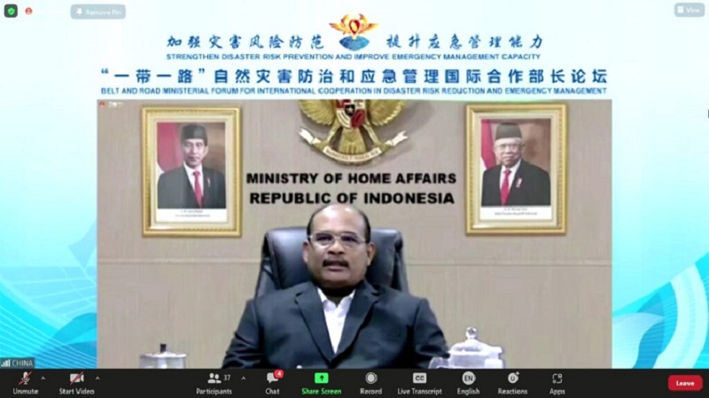 Dirjen Bina Adwil Sampaikan Upaya Indonesia dalam Penurunan Risiko Bencana di Forum Internasional