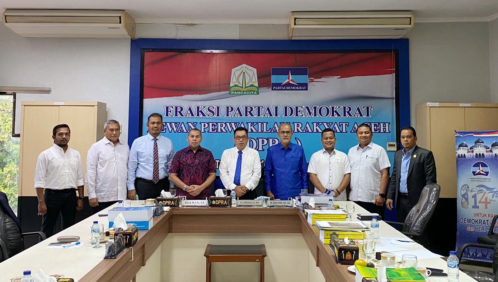 Sambangi Fraksi Demokrat Aceh, Muslim: F-PD Harus Fokus Perjuangkan Harapan Rakyat Aceh