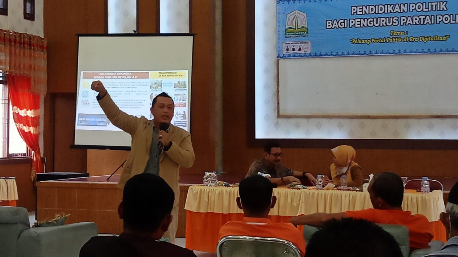 Kesbangpol Aceh Gelar Pendidikan Politik Bagi Pengurus Partai Se-Aceh Tamiang