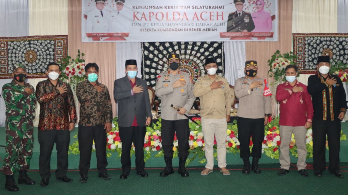 Kapolda Aceh Ajak Forkopimda Bener Meriah Tingkatkan Vaksinasi