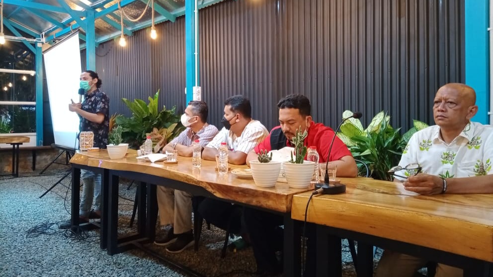 Press Conference Tour de Sabang 2021 di Mahkota Kupi, Banda Aceh, Senin (22/11/2021). Foto: Nukilan