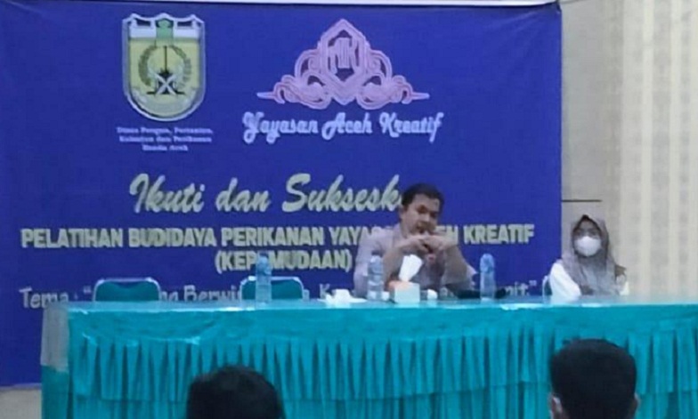 Puluhan Pemuda Banda Aceh Dilatih Strategi Permodalan dan Pengembangan Sektor Perikanan