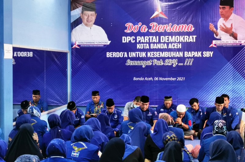 DPC Demokrat Banda Aceh Gelar Do’a untuk Kesembuhan SBY