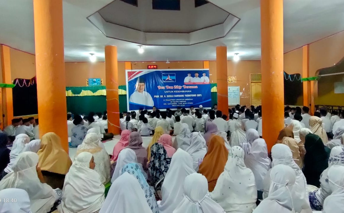 Dua Pesantren di Aceh Utara Gelar Doa Bersama untuk Kesembuhan SBY
